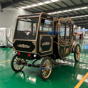 Calèche de mariage électrique à prix abordable avec pneus en caoutchouc massif et carrosserie métallique haute résistance pour événements touristiques et mariages - Product Image 1