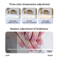 Lampe de table pliable en demi-lune LED pour la beauté à la maison pour les lampes de bureau de travail de salon de manucure