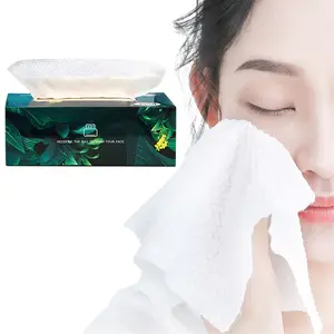 High Quality Private Label Travel Makeup Remover Towel Washing Cleansing Facial Towel Disposable Cotton Nonwoven Face Towel