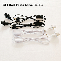 Douille de lampe en plastique de type vis E14, cordon d'alimentation de 1,8 m avec prise EU/US/AU/UK, base de lampe suspendue à LED, interrupteur 303 et câble d'extension