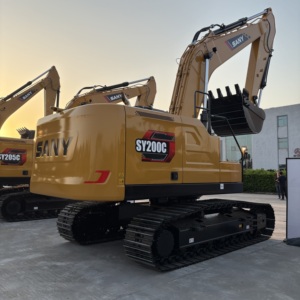 Excavadora de cadenas SANY SY200C, estructura compacta y racional, alta productividad, ideal para proyectos urbanos, en stock. - Product Image 3