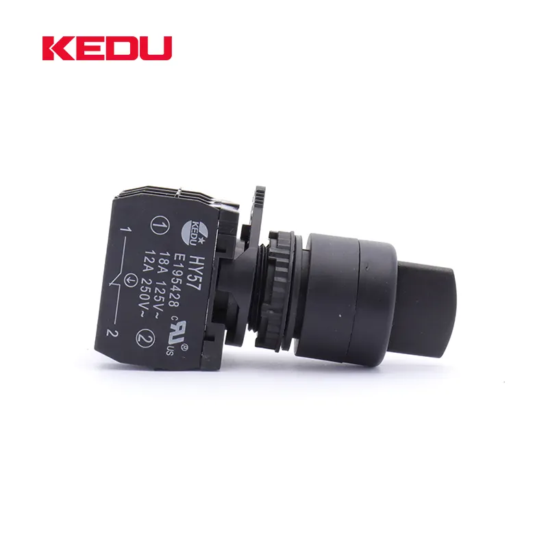 KEDU Factory Direct HY57-15 UL NO NC Push Button Switch With Lock