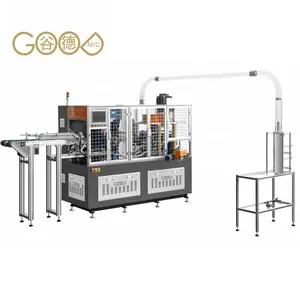 Máquina de formación y fabricación de vasos de papel de proveedor profesional, máquina de fabricación de vasos de papel ultrasónica completamente automática de fábrica de China