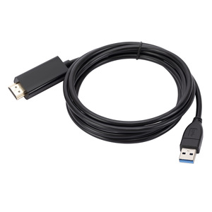 Câble adaptateur USB vers HDMI, 1.8m, mâle à mâle, pour moniteur, projecteur, HDTV, ordinateur portable, convertisseur de mise en miroir de l'écran - Product Image 5