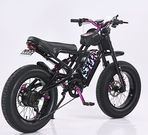 Nueva Llegada a EE. UU. Neumáticos de Carretera de 20*4.5 Pulgadas, Bicicleta Eléctrica de Nieve de 1500W con Cuadro de Suspensión Trasera, Bicicleta Eléctrica Retro con Soporte para Teléfono/Bolsa - Product Image 1