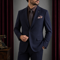 Harga Pabrik Blazer Pria Premium Modis Satu Kancing untuk Pesta Pakaian Pria Profesional Berkualitas Tinggi Grosir Kustom