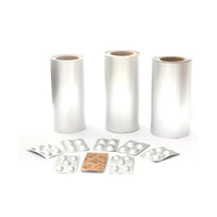 Film en rouleau transparent en aluminium de 0,35 mm à haute barrière, revêtu, pour impression numérique, surface brillante, pour plaquettes médicinales