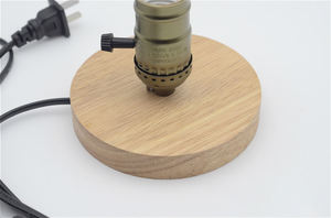 Ampoule <span class=keywords><strong>Edison</strong></span> E27 aluminium tête <span class=keywords><strong>lampe</strong></span> <span class=keywords><strong>de</strong></span> bureau Base en bois bricolage petite <span class=keywords><strong>lampe</strong></span> <span class=keywords><strong>de</strong></span> <span class=keywords><strong>table</strong></span> - Product Image 5