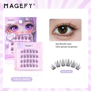 <span class=keywords><strong>MAGEFY</strong></span> Vente en gros de cils en bouquets autocollants, extensions de cils DIY, extensions de cils en bouquets naturels, faux cils en gros - Product Image 1