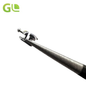 NOUVEAU GL Orthodontic Brackets Self Ligating Round Design Ball Metal <span class=keywords><strong>Dentel</strong></span> Brace Base - Product Image 3