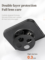 Coque Arrière Rigide en Cuir PU Mat Pour Tecno Camon 40 4G, Étui de Protection d'Appareil Photo Pour Pova 6 Pro 40 Premier