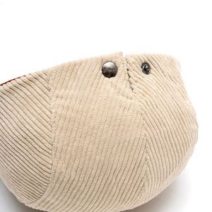 หมวกเบเร่ต์ผู้ชายขายดีประจำฤดูใบไม้ร่วงและฤดูหนาว ผ้าคอร์ดูรอย สไตล์วินเทจ ทรงแบน หมวกไอวี่ - Product Image 4