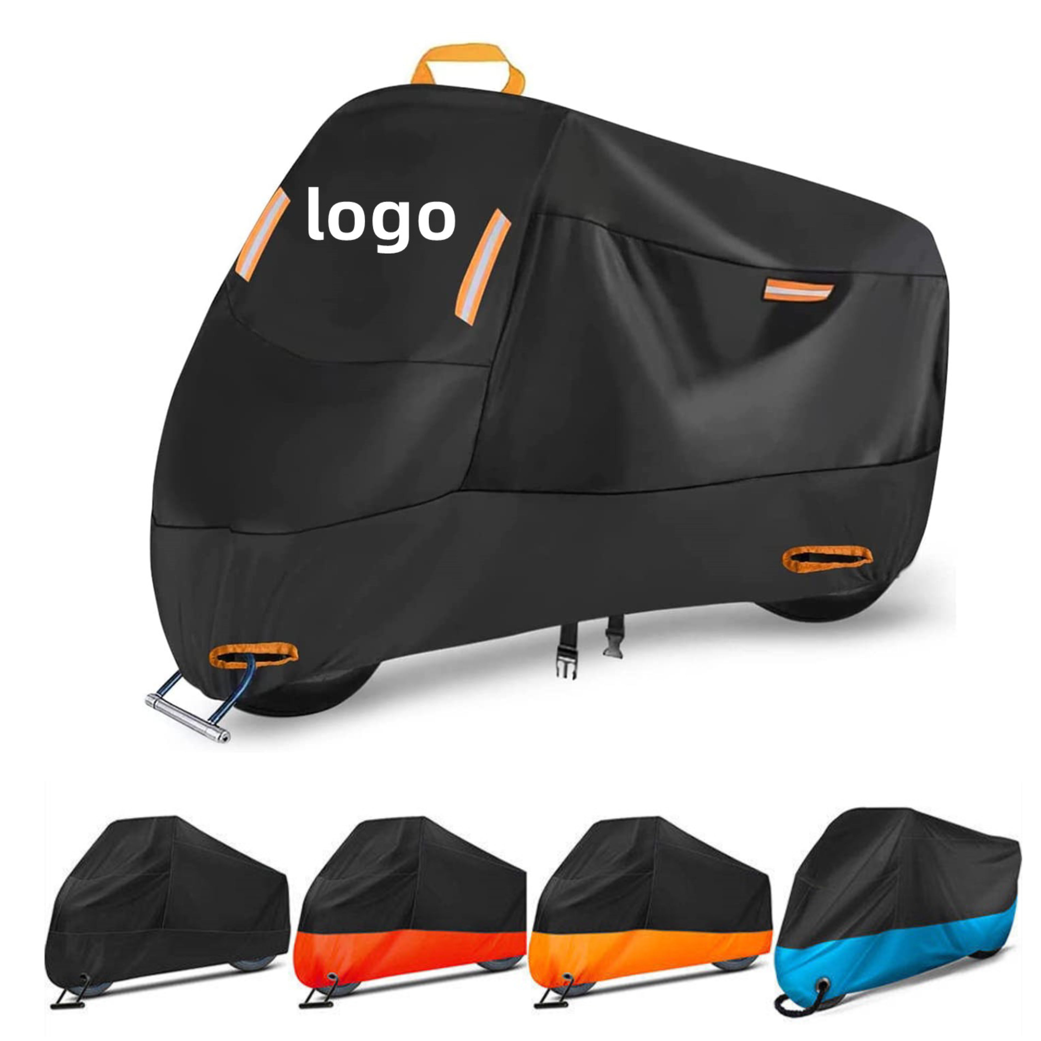Storm Protector Motorcycle Cover Tent Cargo Bike Rain Cover While