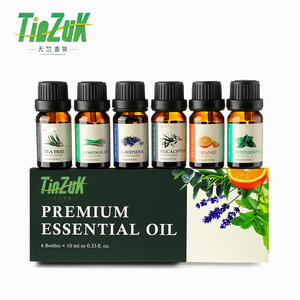 Minyak Esensial Murni Pohon Teh Aromaterapi 6*10Ml Pelembap Udara Larut Dalam Air Mobil Kamar Tidur Rumah Penyegar Udara Revitalisasi Kulit - Product Image 1