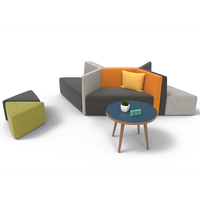 Canapé de bureau modulaire moderne, mobilier pour hôtel, bibliothèque, station, terminal d'aéroport, espace public, salle d'attente, ensemble de sièges modulaires
