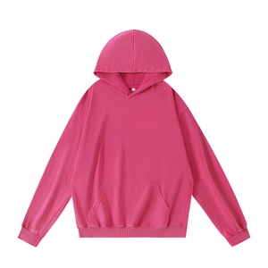 Sudadera con Capucha Rosa Vintage Lavado Ácido Personalizada para Hombre, Ajuste Relajado, Forro Polar, Ropa Urbana al por Mayor B2B, Suministro para EE. UU., UE, Reino Unido - Product Image 1