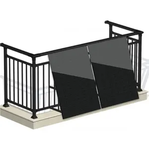 Sunport Oem Balcony Panel Glass All Black Solar Panel black frame pv module fast shipping Competitive Price