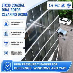 โดรนทำความสะอาดแบบโคแอกเชียลสองใบพัด JTC30 สำหรับล้างกระจกแรงดันสูง ทำความสะอาดภายนอกอาคาร สำหรับทรัพย์สินเชิงพาณิชย์ - Product Image 1