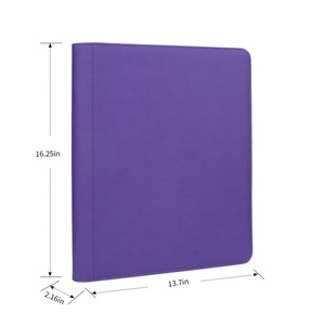 Classeur de cartes à collectionner en cuir PU personnalisé à 9 pochettes pour cartes Pokémon et sportives, avec ouverture par le haut - Product Image 2