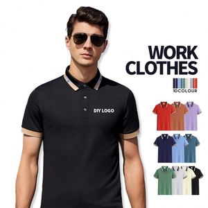 Camiseta Polo Deportiva, de Golf, Corporativa, para Hombre, Uniforme de Trabajo, de Algodón, Poliéster y Spandex, con Bordado y Estampado, de Secado Rápido y Transpirable - Product Image 3