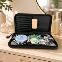Trousse de Maquillage de Voyage EVA Portable avec Fermeture Éclair, Organisateur Anti-Poussière pour Artistes et Accessoires Numériques