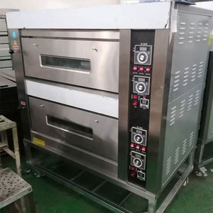Acero inoxidable profesional 2 cubiertas 4 bandejas Horno eléctrico/de gas Horno de alta calidad con precio razonable - Product Image 3