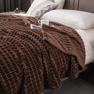 Morbida Coperta in Flanella a Quadri, Spessa Coperta a Righe e Nido d'Ape per Camera <span class=keywords><strong>da</strong></span> Letto, Soggiorno, Auto, Divano, Viaggi - Product Image 6