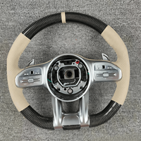 Volant en fibre de carbone pour Mercedes-Benz Classe A, C, E, S, G, V, C63, A45, E43, S63, G500, G55, W205, W223, W213, W206, W211, W207, W222, W219, AMG GT