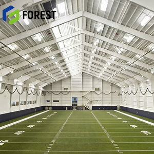 Salle de sport multifonctionnelle à portée libre en acier préfabriqué certifiée CE pour le badminton, avec services de soudage et découpe - Product Image 3