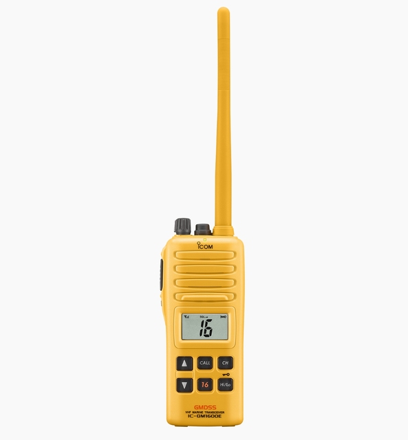 For ICOM IC-GM1600E Marine Lifeboat Radio Handheld Maritime Waterproof Radio with 2W Output Power GMDSS Certified
