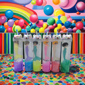 Set de Slime de Sirena con Cola de Sirena, 6 Colores, Slime Educativo, Slime de Cristal de Colores, Elástico, Antiestrés, No Tóxico - Product Image 2