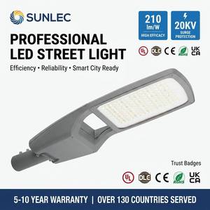 Lámpara de Calle LED Inteligente con Control Remoto, de Aluminio, NEMA IoT IP66 120W, para Exteriores, con Certificación CE RoHS, CRI70 - Product Image 1