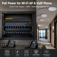 Commutateur PoE de haute qualité, 8 ports, alimentation Ethernet 24V pour système de vidéosurveillance