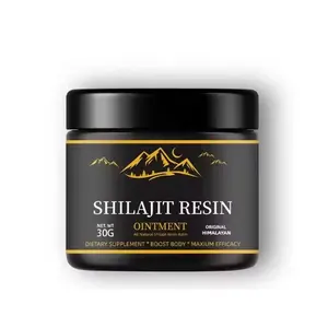 OEM Label pribadi meningkatkan kesehatan suplemen penguat otak Himalaya Murni 100% salep Resin Herbal alami Shilajit