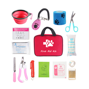 Kit de Emergencia <span class=keywords><strong>para</strong></span> Mascotas <span class=keywords><strong>para</strong></span> el Hogar, Oficina, Viajes, Campamento, con Termómetro Digital, <span class=keywords><strong>Bozal</strong></span>, <span class=keywords><strong>Mini</strong></span> Bolsa de Primeros Auxilios - Product Image 4