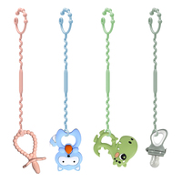 Sangles de sécurité pour jouets en silicone réglables, attaches pour sucettes et anneaux de dentition pour bébés, harnais pour biberons et jouets pour tout-petits, pour poussettes et chaises hautes
