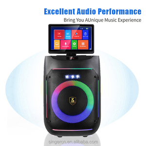 Système <span class=keywords><strong>de</strong></span> karaoké CH-1801AV avec écran tactile <span class=keywords><strong>de</strong></span> 11,6 pouces, haut-parleur vidéo sans fil pour karaoké, idéal pour le home cinéma, les fêtes et l'extérieur - Product Image 2