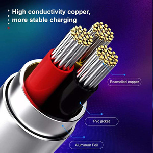 540 grados 3A usb 3,<span class=keywords><strong>0</strong></span> tipo c cable de teléfono 3 <span class=keywords><strong>en</strong></span> <span class=keywords><strong>1</strong></span> cable de cargador 18w cable - Product Image 6