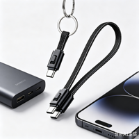 Kabel Tipe C Pendek UGREEN 60W PD3.0 dari Paduan Seng, Anti-Putus, Berjalin, Pengisian Cepat untuk Laptop Samsung Power Bank