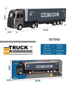 Véhicules jouets moulés sous pression par camion de conteneur en métal pour la collection - Product Image 2