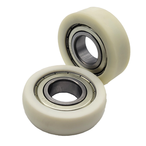 Rodillo de Rodamiento Recubierto de Goma, Polea Pequeña de Nailon, Resistente al Desgaste, Rueda Guía de Alta Carga - Product Image 3