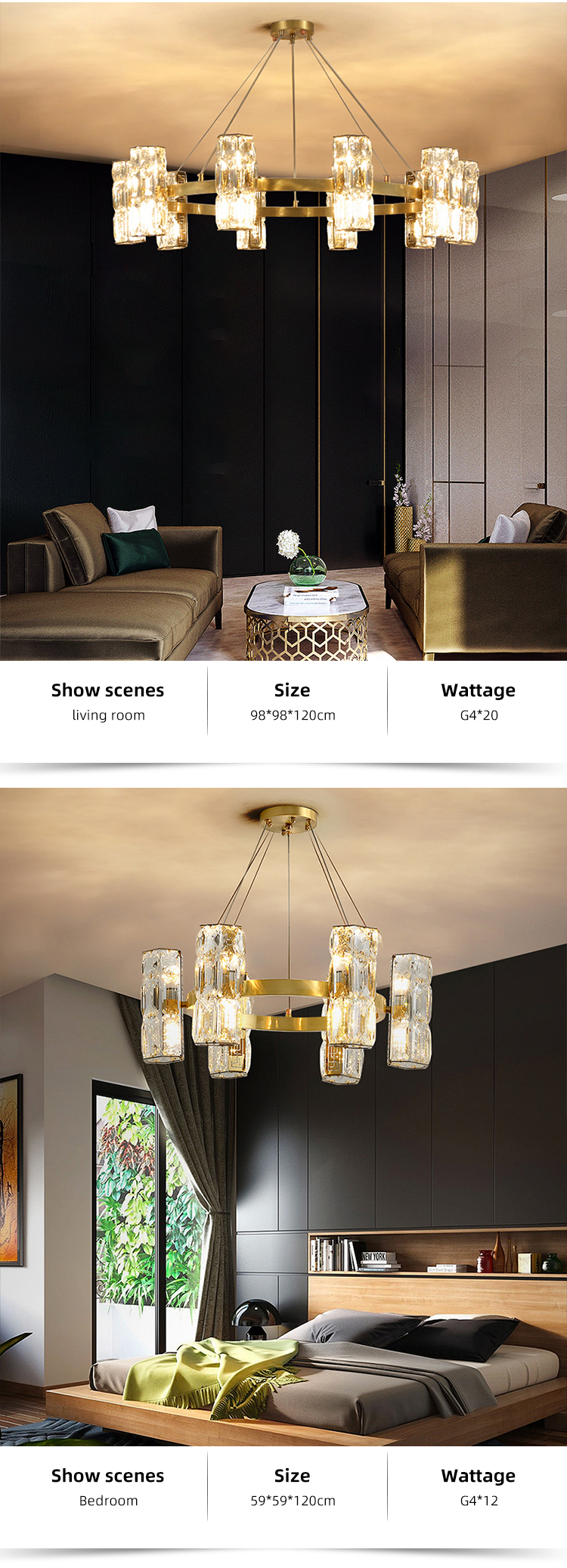 New Product Modern Popular Northern Europe Acrylic Hotel Lobby Home Decoration  Led Tradition Luxury Pendant Light