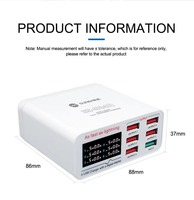 SUNSHINE SS-304Q Chargeur USB rapide à 6 ports, prenant en charge la charge simultanée de plusieurs appareils tels que les téléphones mobiles et les tablettes
