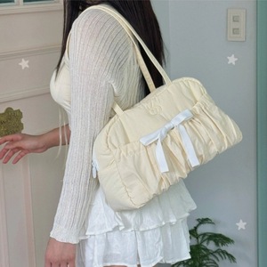 Nuevo bolso de lona de viaje para gimnasio y Yoga con lazo hinchado, bolso acolchado para mujer, bolso de mano acolchado ligero para pasar la noche, bolso de mano para fin de semana - Product Image 4
