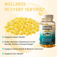 Complément alimentaire en gélules d'huile de poisson oméga 3 DHA et huile de krill, marque privée OEM, pour soutenir l'immunité