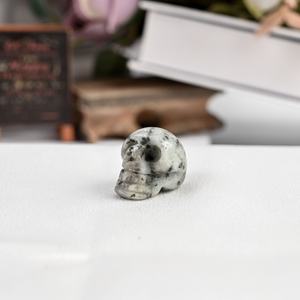 Offre Spéciale : Figurines de Crânes Mixtes en Quartz Clair – Cadeau d'Halloween, Artisanat de Sculpture en Cristal Multi-Matériaux, Spirituel pour la Guérison et les Cadeaux - Product Image 5