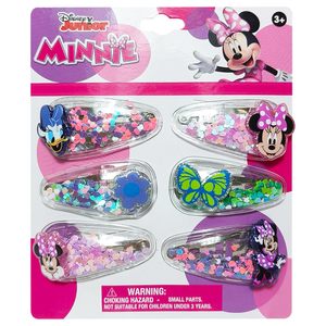 Pinzas y Broches para el Cabello de Tela con Diseño de Minnie y Daisy de Disney, 6 Piezas, con Confeti Mágico, para Fiestas, Originales y con Licencia H.E.R. Accesorios - Product Image 2
