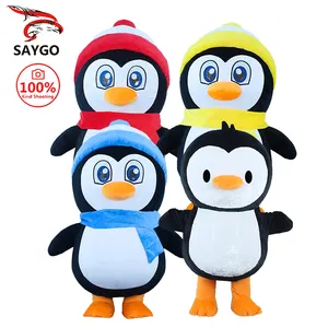 Saygo Wholesale CE 2M/2.6Mインフレータブル動物漫画キャラクターペンギンマスコットコスチュームコスプレスーツクリスマス用