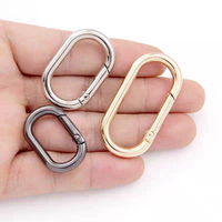 HONGXINXING Anneaux ronds de 25 mm et 40 mm, fermoirs à ressort, crochets en alliage d'acier inoxydable plaqué, accessoires de bijouterie pour sacs