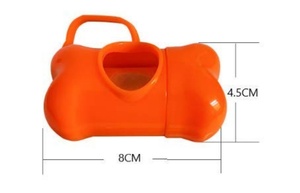 Custom logo New Natural Material Wheat Straw Bone Shaped Distributor with 1rolls Biodegradable Poop Bags Dog Poop Bag <b>Holder</b> - Product Image 4